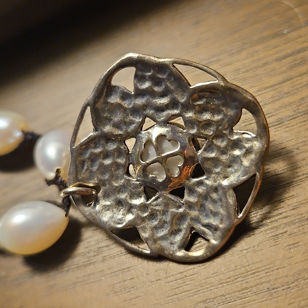 Silpada sterling and fresh water pearl necklace. - Picture 6 of 6